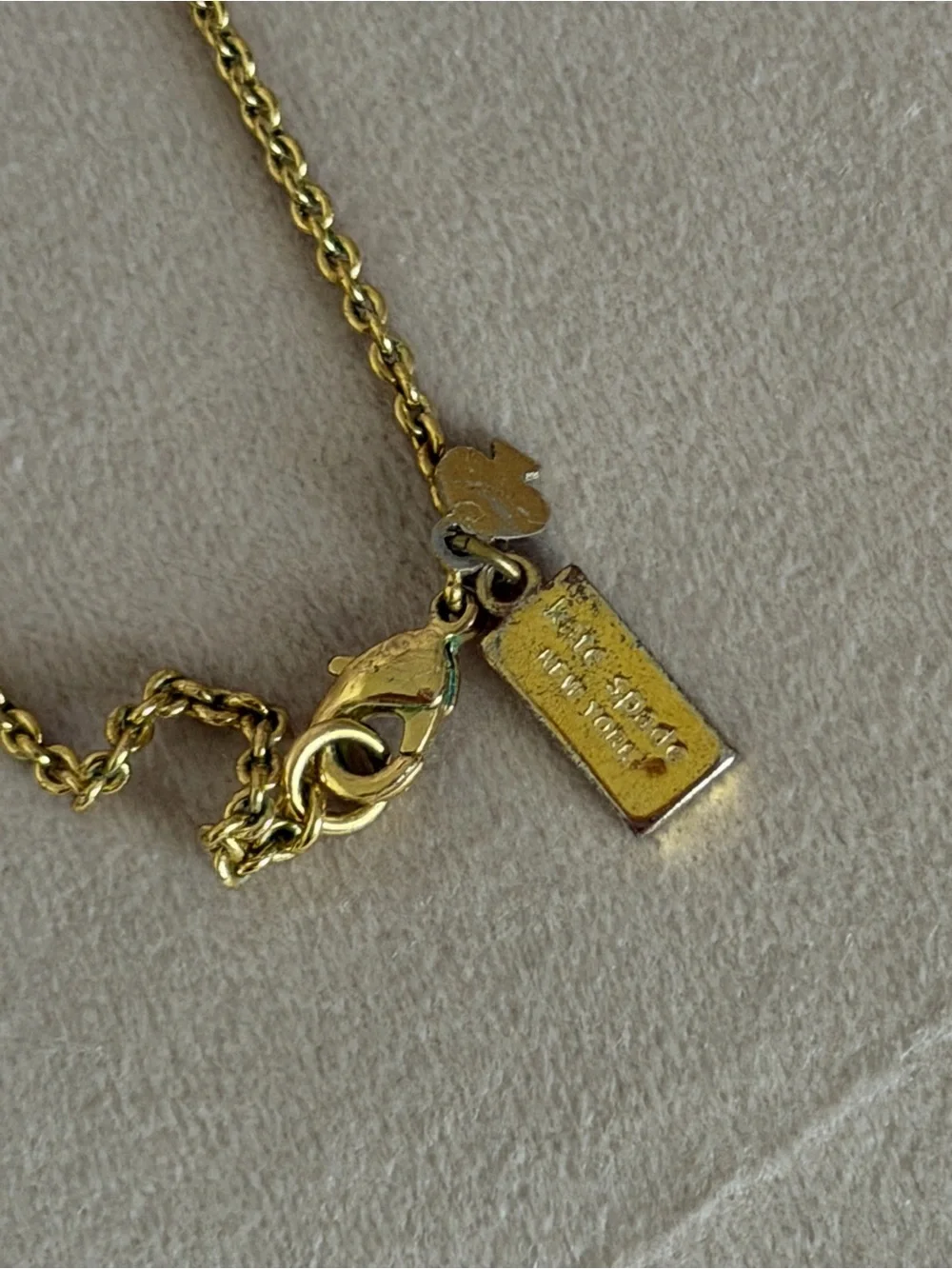 Kate Spade Gold Bow Scattered Station Necklace